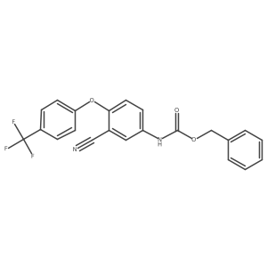 benzyl N-{3-cyano-4-[4-(trifluoromethyl)phenoxy]phenyl}carbamate Structure