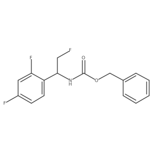 benzyl N-[1-(2,4-difluorophenyl)-2-fluoroethyl]carbamate结构式