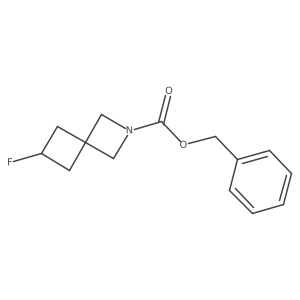 Benzyl 6-fluoro-2-azaspiro[3.3]heptane-2-carboxylate结构式