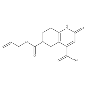 2-Oxo-6-[(prop-2-en-1-yloxy)carbonyl]-1,2,5,6,7,8-hexahydro-1,6-naphthyridine-4-carboxylic acid结构式