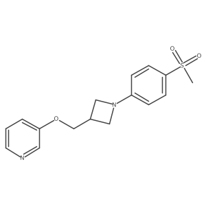 3-{[1-(4-Methanesulfonylphenyl)azetidin-3-yl]methoxy}pyridine Structure