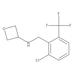 N-(2-Chloro-6-(trifluoromethyl)benzyl)oxetan-3-amine结构式