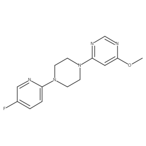 4-[4-(5-Fluoropyridin-2-yl)piperazin-1-yl]-6-methoxypyrimidine结构式