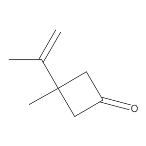 3-Methyl-3-(prop-1-en-2-yl)cyclobutan-1-one结构式