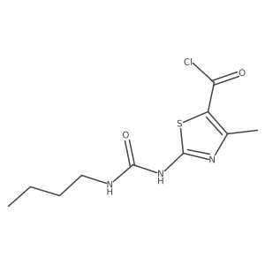 2-[[(Butylamino)carbonyl]amino]-4-methyl-5-thiazolecarbonyl chloride结构式
