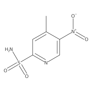 4-Methyl-5-nitro-2-pyridinesulfonamide结构式