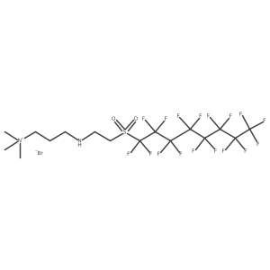 3-[[(Perfluorooctyl)sulfonyl]ethylamino]-N,N,N-trimethyl-1-propanaminium bromide Structure