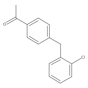 1-[4-[(2-Chlorophenyl)methyl]phenyl]ethanone结构式