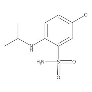 5-Chloro-2-[(1-methylethyl)amino]benzenesulfonamide结构式