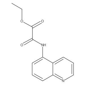 Ethyl oxo(quinolin-5-ylamino)acetate Structure
