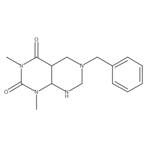 6-benzyl-1,3-dimethyl-5,7,8,8a-tetrahydro-4aH-pyrimido[4,5-d]pyrimidine-2,4-dione结构式