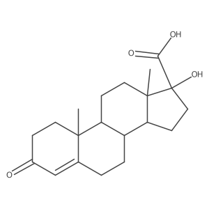 Testosterone-17beta-carboxylic acid结构式