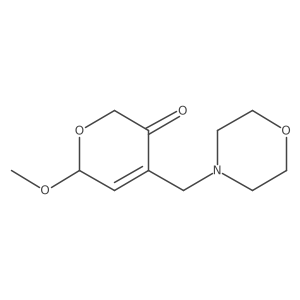 2-methoxy-4-(morpholin-4-ylmethyl)-2H-pyran-5-one Structure