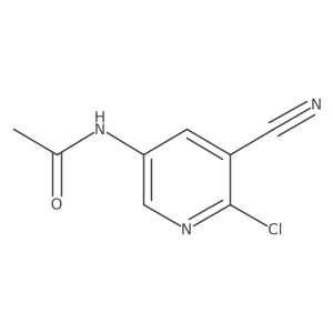 5-Acetamido 2-chloronicotinonitrile结构式
