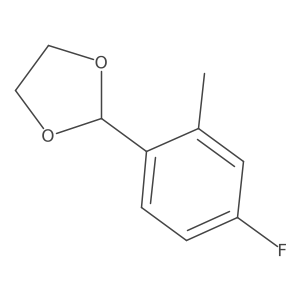 2-(4-Fluoro-2-methylphenyl)-1,3-dioxolane结构式