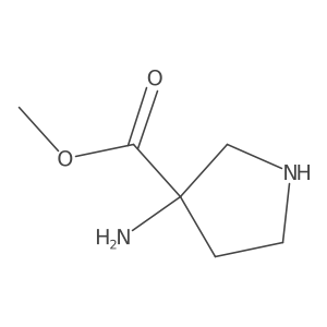Methyl 3-aminopyrrolidine-3-carboxylate Structure