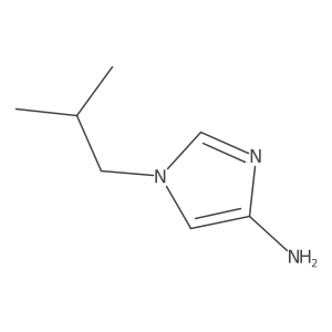 1-(2-methylpropyl)-1H-imidazol-4-amine结构式