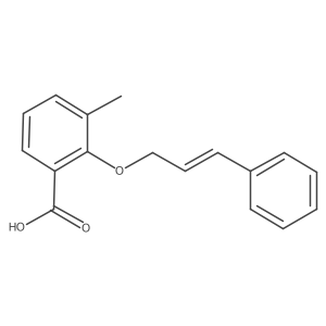 3-Methyl-2-[(3-phenyl-2-propen-1-yl)oxy]benzoic acid Structure