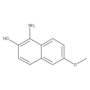 1-Amino-6-methoxy-2-naphthalenol结构式