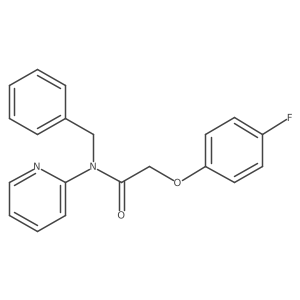 N-benzyl-2-(4-fluorophenoxy)-N-(pyridin-2-yl)acetamide结构式