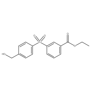 Ethyl 3-[[4-(hydroxymethyl)phenyl]sulfonyl]benzoate Structure