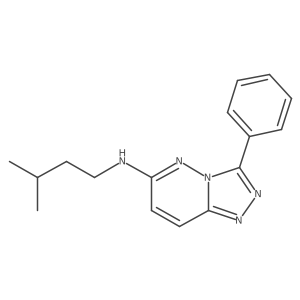 N-isopentyl-3-phenyl-[1,2,4]triazolo[4,3-b]pyridazin-6-amine Structure