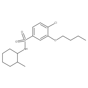 [(3-Butoxy-4-chlorophenyl)sulfonyl](2-methylcyclohexyl)amine Structure