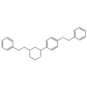 (2R)-2-[4-(Benzyloxy)phenyl]-4-(2-phenylethyl)morpholine结构式
