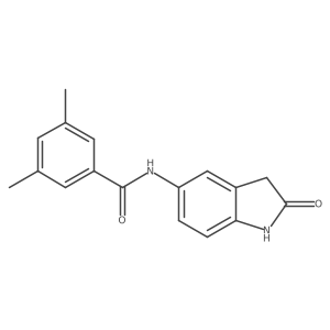 3,5-dimethyl-N-(2-oxoindolin-5-yl)benzamide Structure