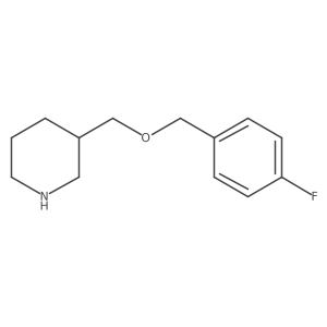 3-{[(4-Fluorobenzyl)oxy]methyl}piperidine结构式