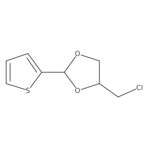 4-(Chloromethyl)-2-(thiophen-2-yl)-1,3-dioxolane结构式