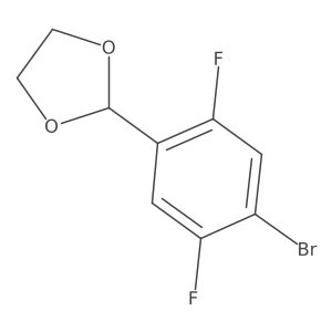 2-(4-Bromo-2,5-difluorophenyl)-1,3-dioxolane Structure