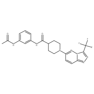 N-(3-acetamidophenyl)-1-[3-(trifluoromethyl)-[1,2,4]triazolo[4,3-b]pyridazin-6-yl]piperidine-4-carboxamide Structure