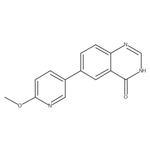 6-(6-Methoxy-3-pyridinyl)-4(3H)-quinazolinone结构式