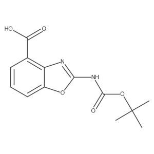 2-{[(Tert-butoxy)carbonyl]amino}-1,3-benzoxazole-4-carboxylic acid结构式