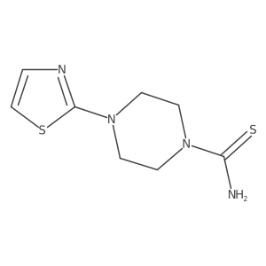 4-(1,3-Thiazol-2-yl)piperazine-1-carbothioamide Structure