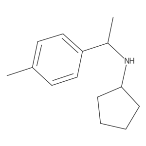 N-[1-(4-methylphenyl)ethyl]cyclopentanamine Structure