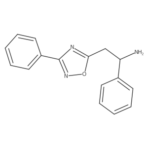 1-Phenyl-2-(3-phenyl-1,2,4-oxadiazol-5-yl)ethanamine结构式