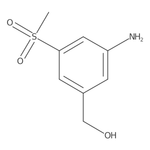 (3-Amino-5-methanesulfonyl-phenyl)-methanol结构式
