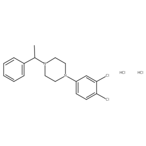 1-(3,4-Dichlorophenyl)-4-(1-phenylethyl)piperazine dihydrochloride Structure