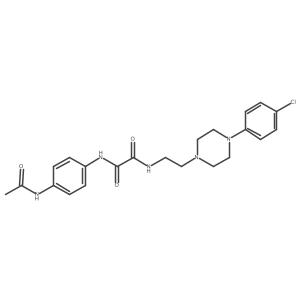 N1-(4-acetamidophenyl)-N2-(2-(4-(4-chlorophenyl)piperazin-1-yl)ethyl)oxalamide Structure
