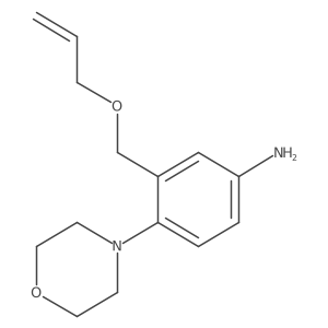 3-((Allyloxy)methyl)-4-morpholinobenzenamine Structure