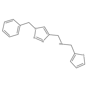 1-(Phenylmethyl)-N-(2-thienylmethyl)-1H-1,2,3-triazole-4-methanamine Structure