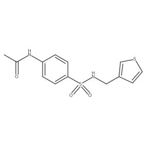 N-(4-(N-(thiophen-3-ylmethyl)sulfamoyl)phenyl)acetamide Structure
