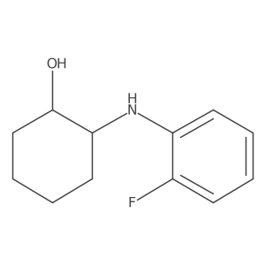 (1S,2S)-2-[(2-fluorophenyl)amino]cyclohexan-1-ol结构式