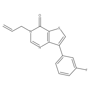 C=CCn1cnc2c(-c3cccc(F)c3)csc2c1=O结构式