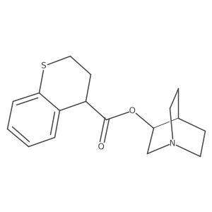 3-Quinuclidinyl thiochromane-4-carboxylate结构式