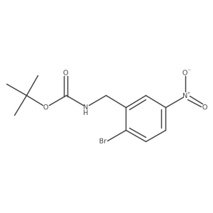 (2-Bromo-5-nitrobenzyl)carbamic Acid t-butyl Ester Structure