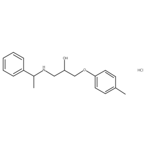 1-(4-Methylphenoxy)-3-[(1-phenylethyl)amino]propan-2-OL hydrochloride结构式