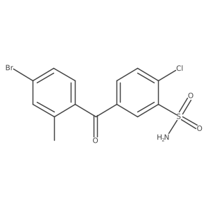 5-(4-Bromo-2-methyl-benzoyl)-2-chloro-benzenesulfonamide Structure